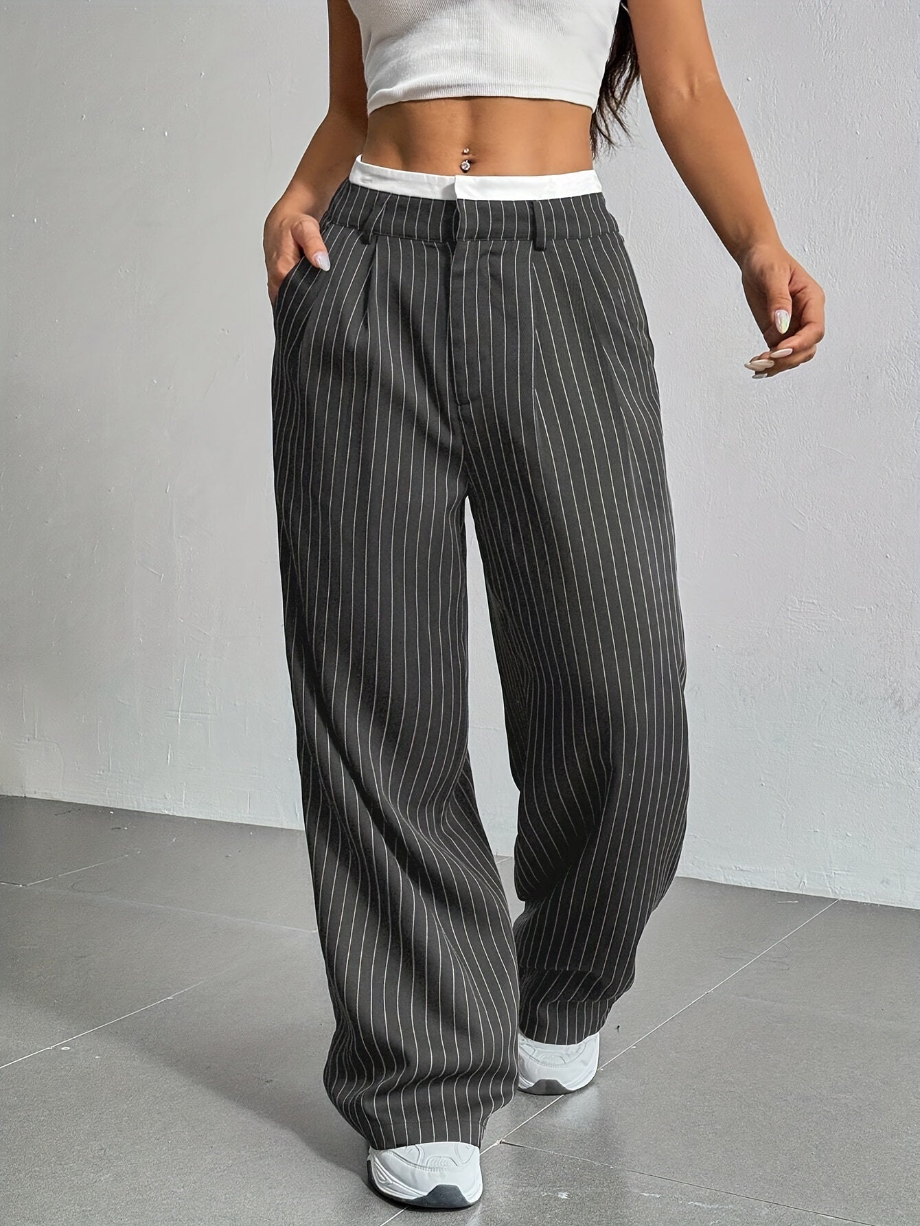 Lia | Gerade Streifenhose