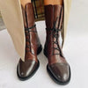 Livia | Vintage-Lederstiefel mit Schnürung