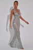Lauren | Maxikleid - Silber - Maxikleid - Silber | Dress