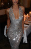 Lauren | Maxikleid - Silber - Maxikleid - Silber | Dress