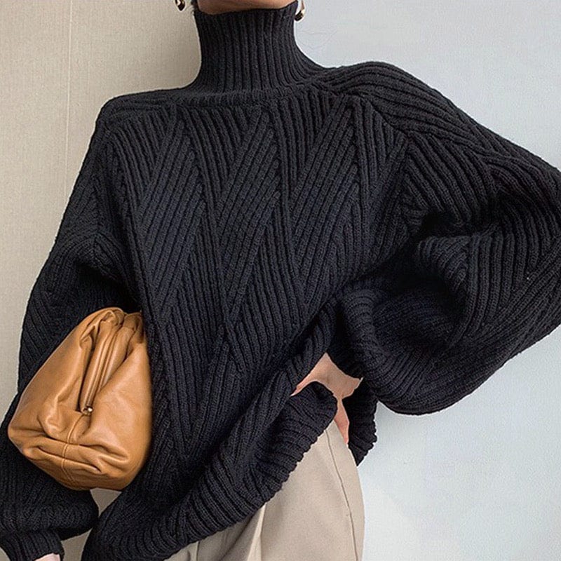 Celestine | Oversized-Herbst-Rollkragenpullover für Damen
