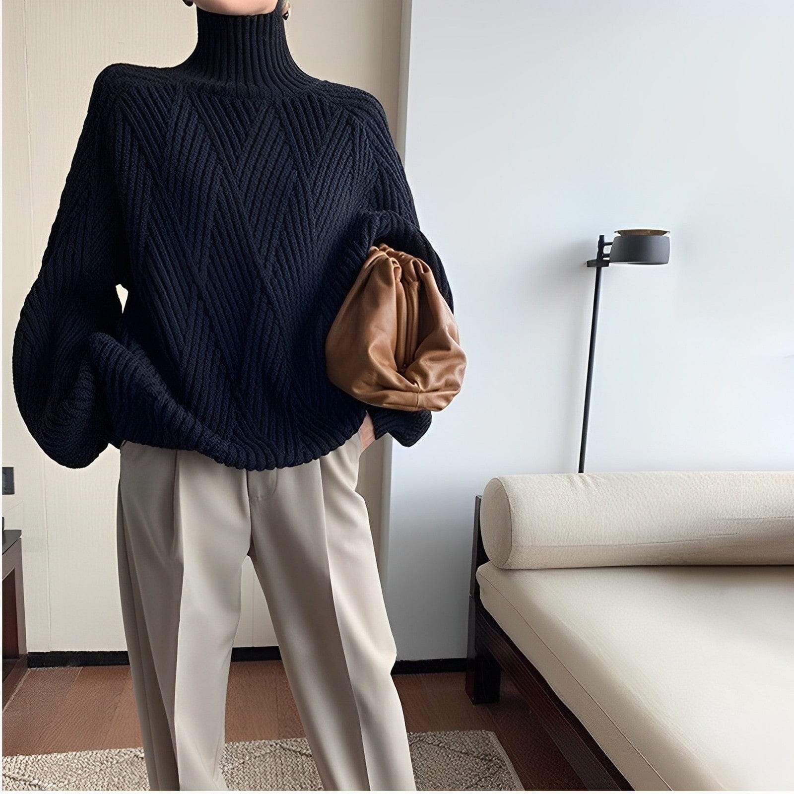 Celestine | Oversized-Herbst-Rollkragenpullover für Damen