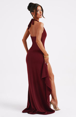 Noella Maxikleid - Burgunderrot