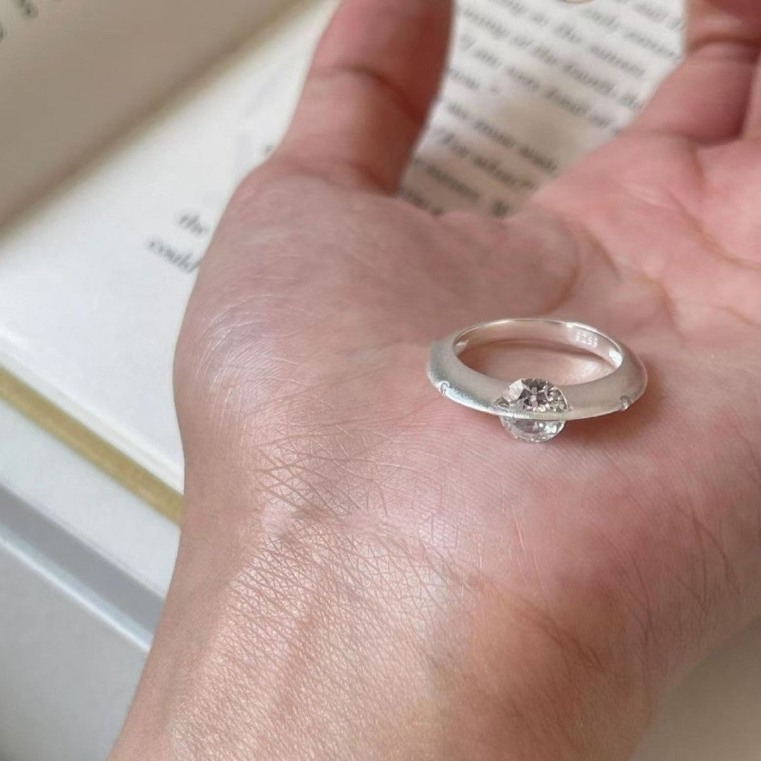 Journey | Sternförmiger drehbarer Diamantring aus S925 für Sie/Ihn