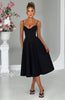 Ariel | Midikleid - Schwarz