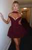 Marla | Elegantes Bardot-Minikleid