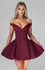 Marla | Elegantes Bardot-Minikleid