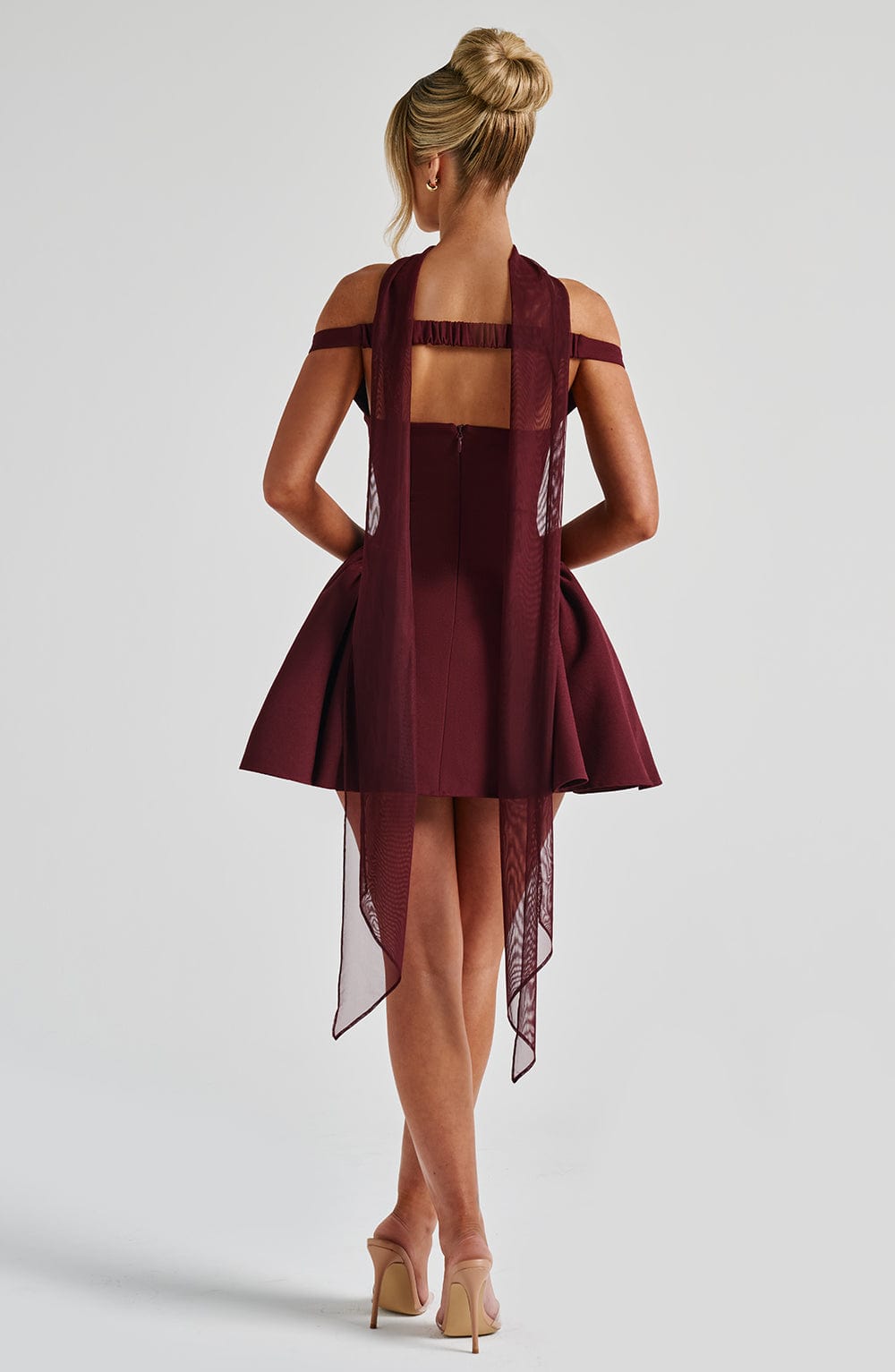 Marla | Elegantes Bardot-Minikleid