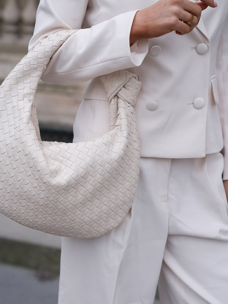 Elegante gewebte Schultertasche Medium