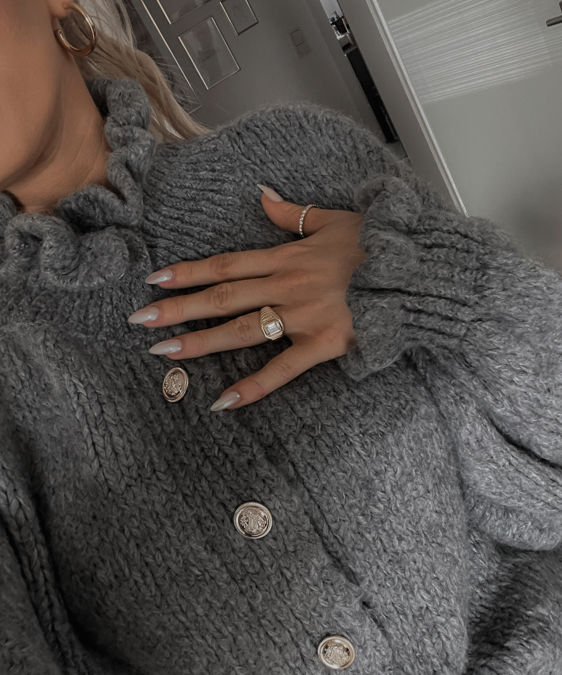 Alana | Dark gray cardigan