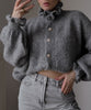 Alana | Dark gray cardigan