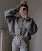 Alana | Dark gray cardigan