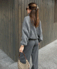 Alana | Dark gray cardigan
