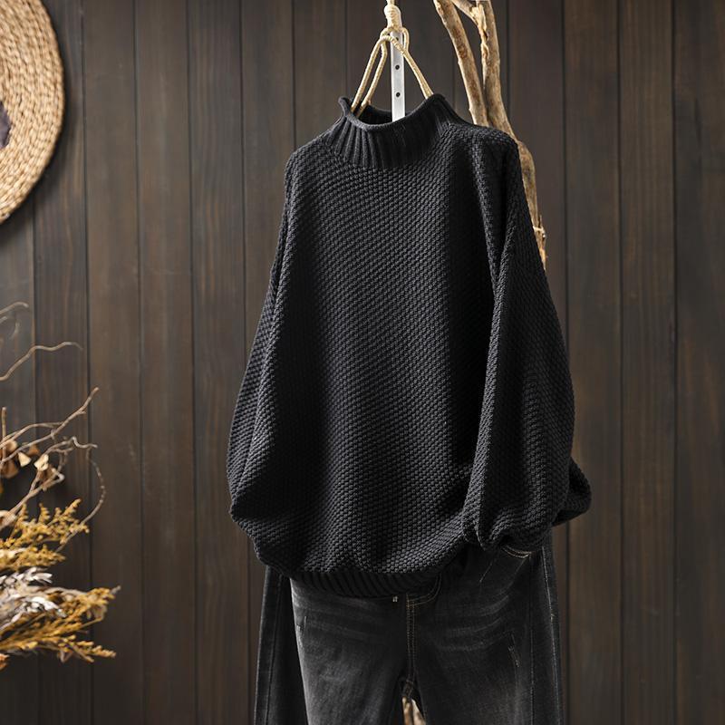 Lila | Pullover mit Rollkragen