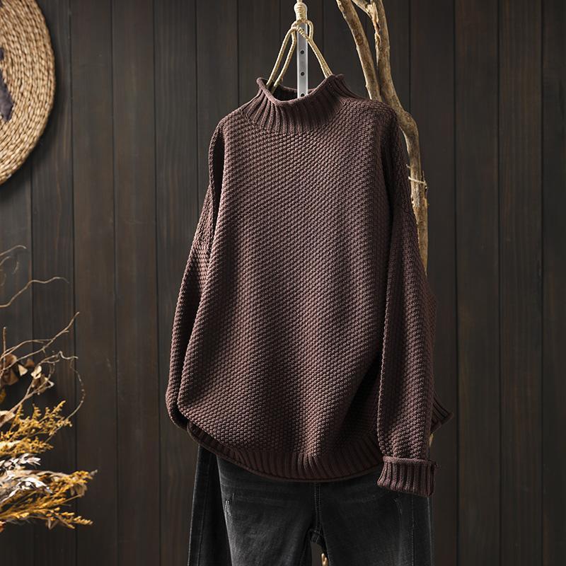 Lila | Pullover mit Rollkragen