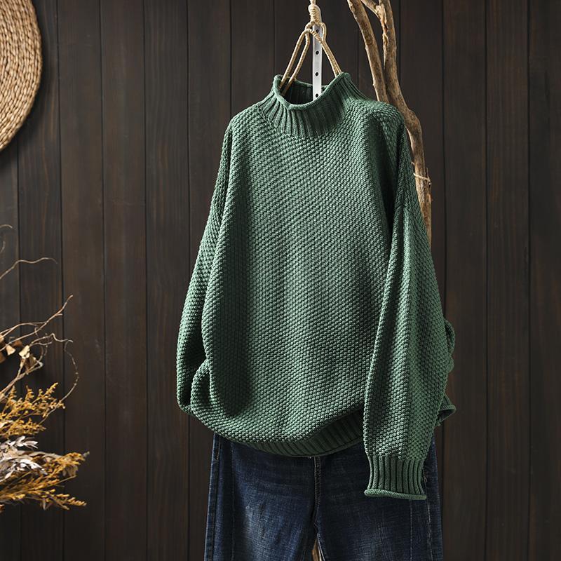 Lila | Pullover mit Rollkragen