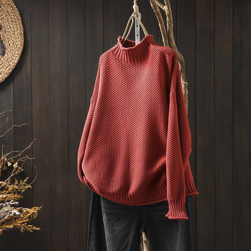 Lila | Pullover mit Rollkragen