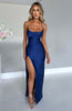 Maica | Maxikleid - Marineblau – Zeitlose Eleganz für jeden Anlass