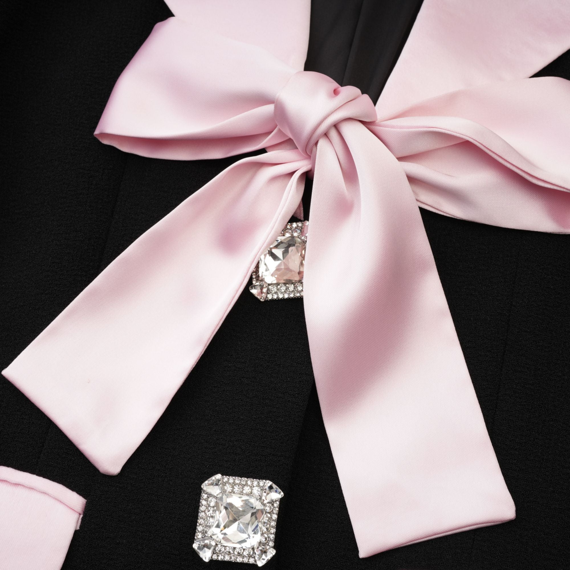 Uaine black jacket & skirt matching set