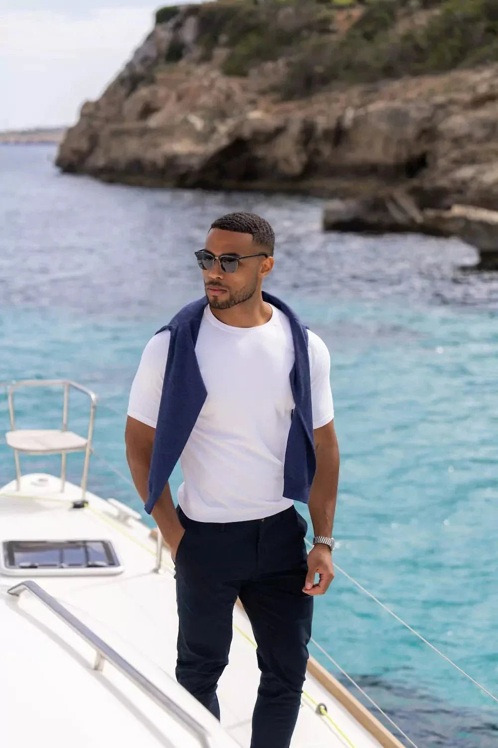 Eileen | Muscle Fit T-Shirt in Weiß