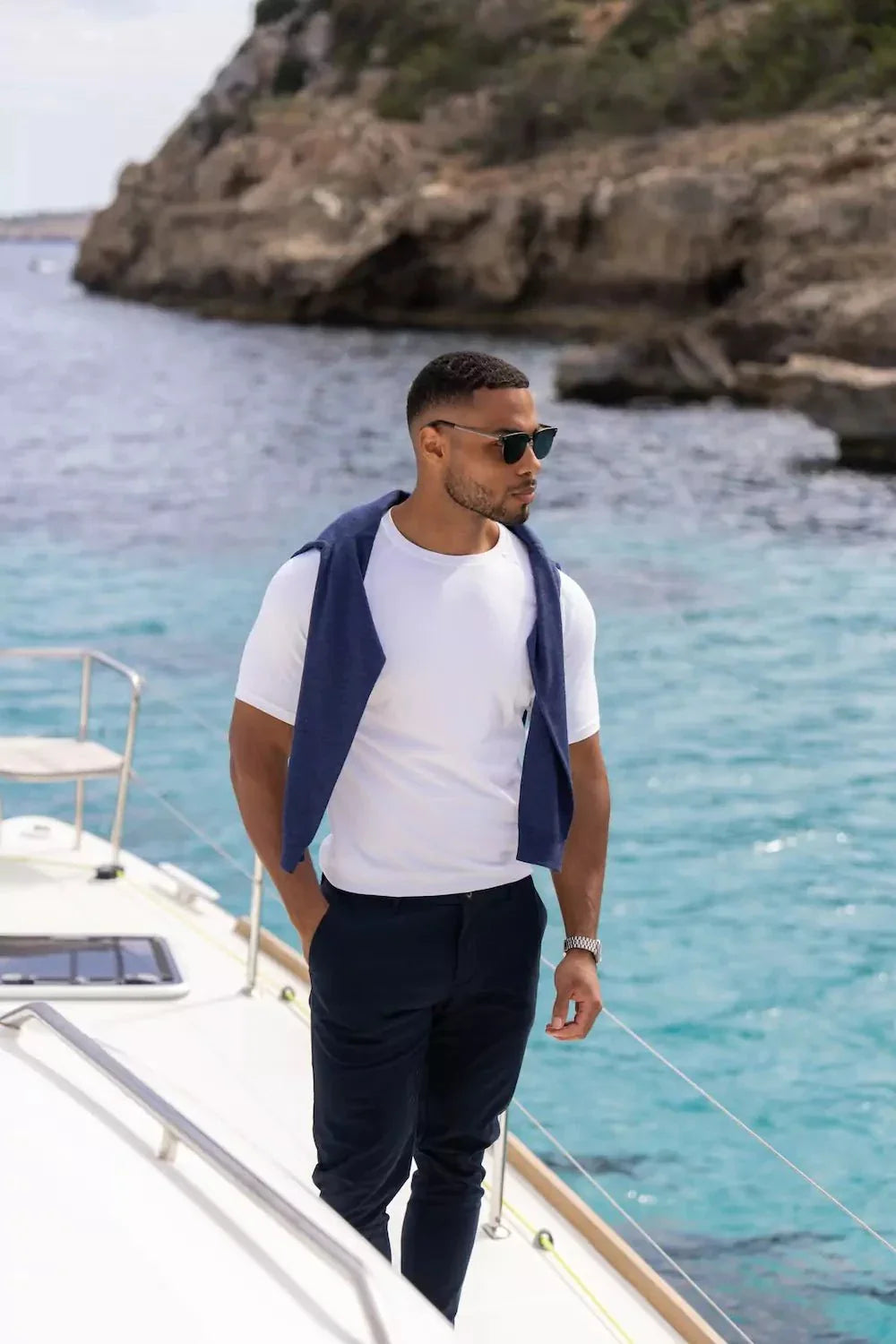 Eileen | Muscle Fit T-Shirt in Weiß