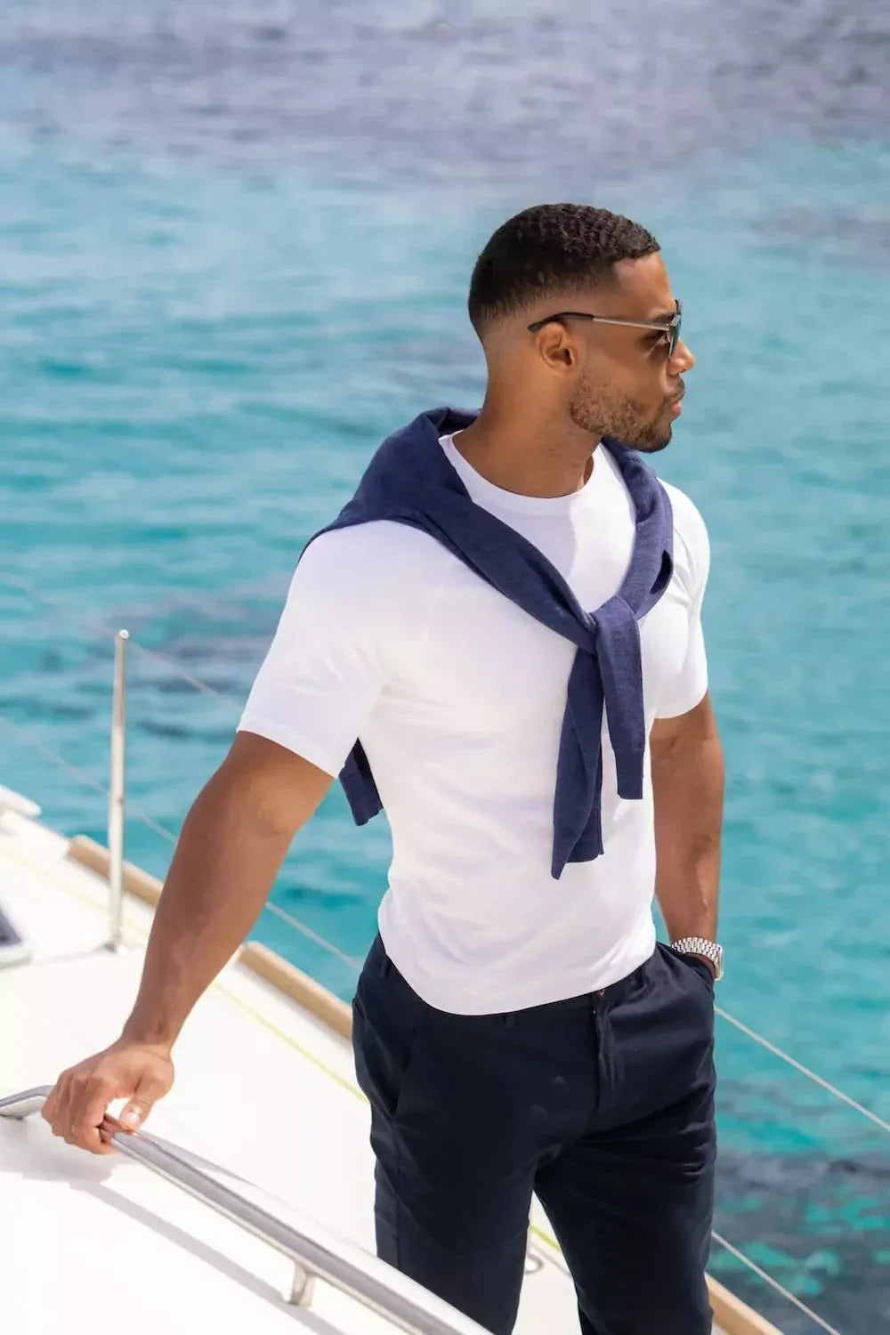 Eileen | Muscle Fit T-Shirt in Weiß