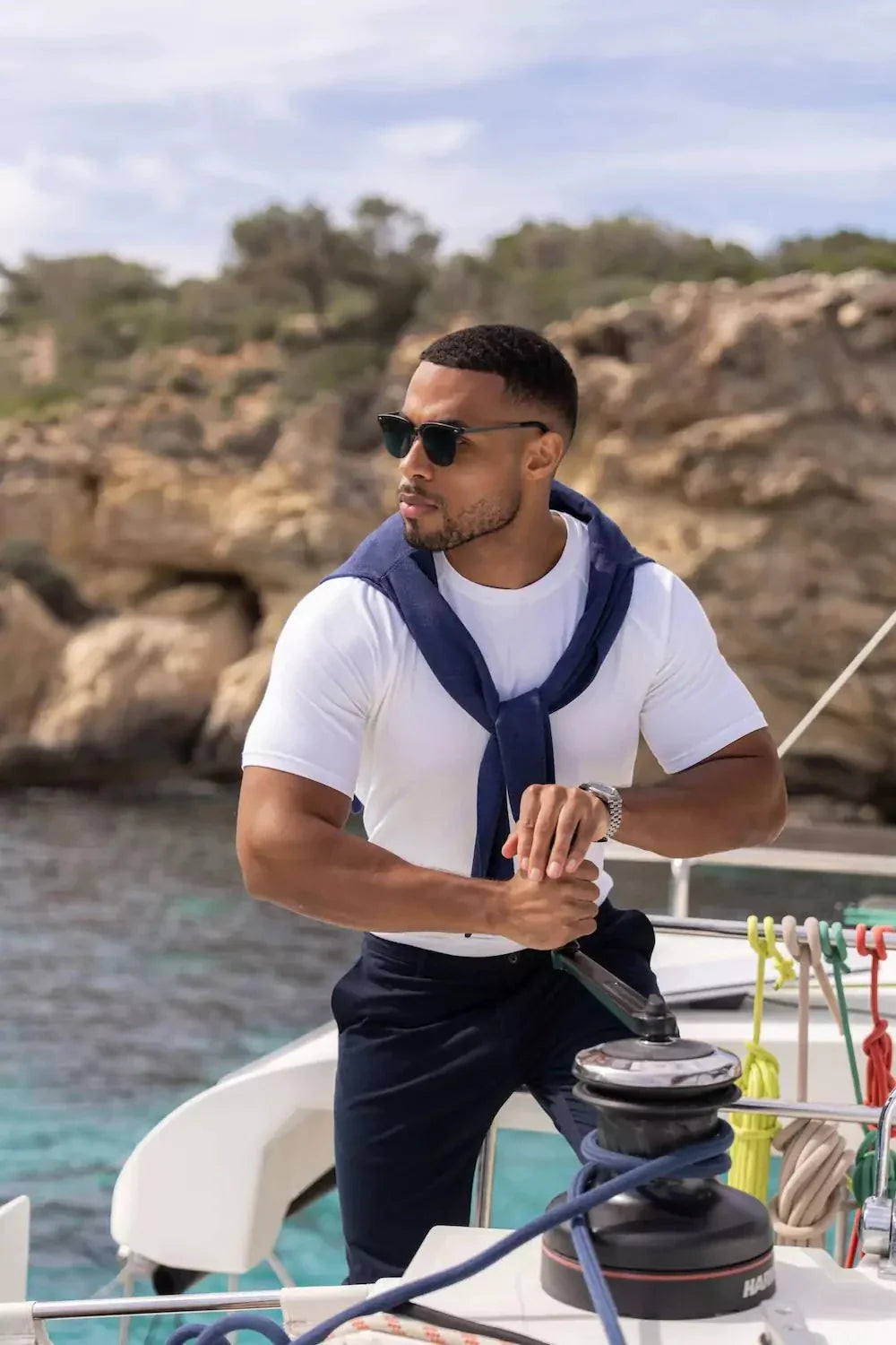 Eileen | Muscle Fit T-Shirt in Weiß