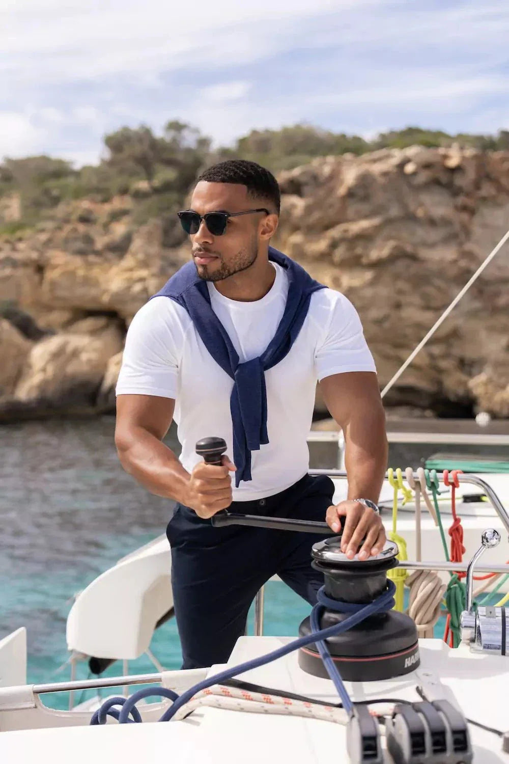 Eileen | Muscle Fit T-Shirt in Weiß