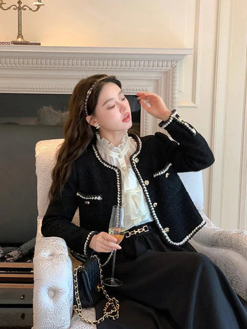 Mya | Vintage-Stil Tweed-Blazer