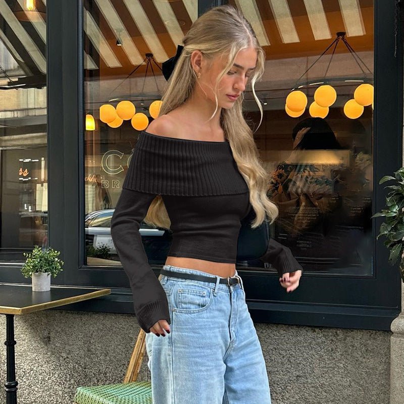 Schulterfreier Pullover Nikita