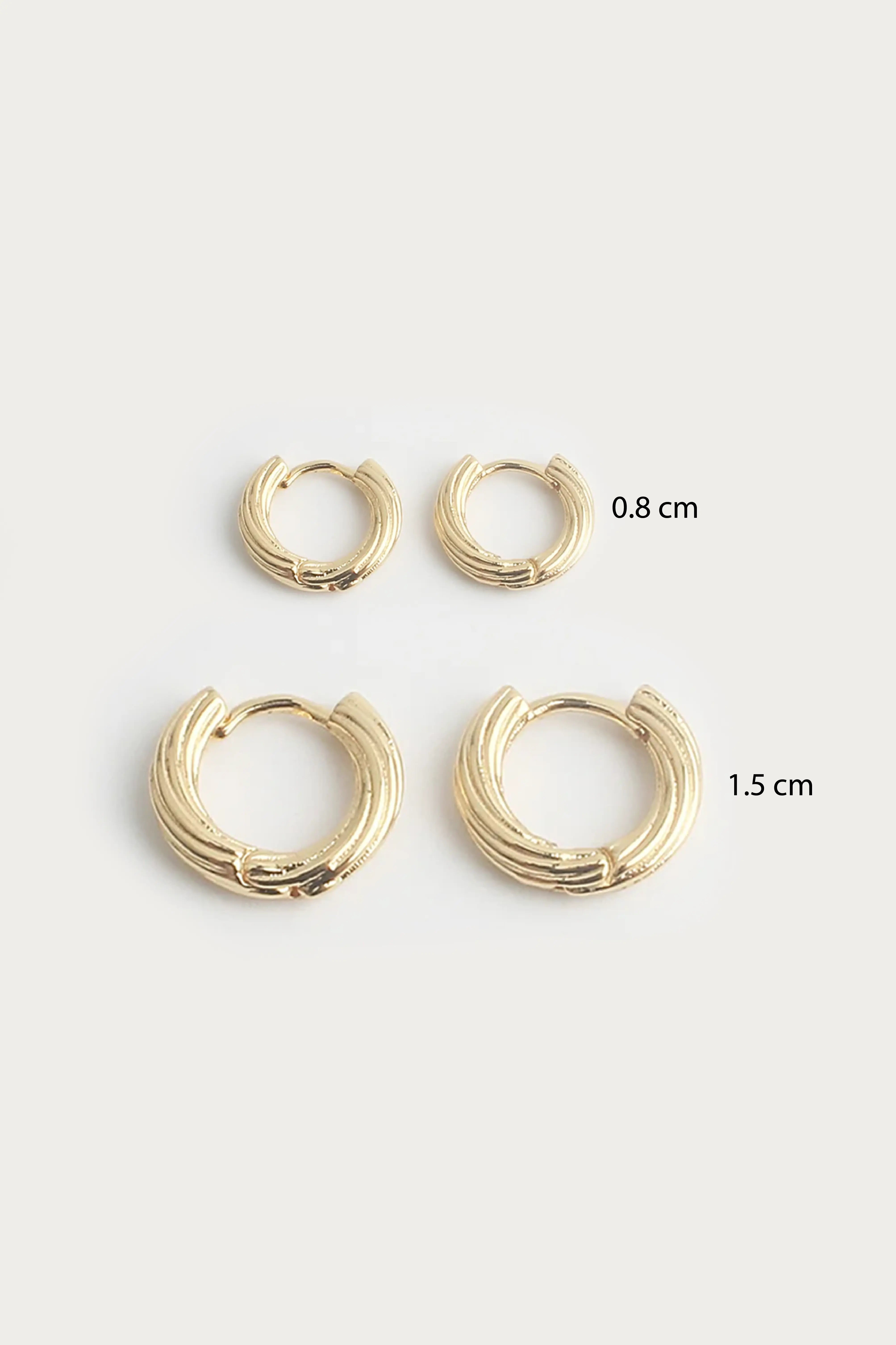 Leyla | Leyla Ohrringe Plated - Fashion Trends & Modische Ohrringe für Studentinnen