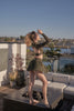 Laura | Stilvolles Langärmeliges Crop-Top mit Offenem Rücken