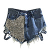 Sephra | Nieten-Detail Shorts