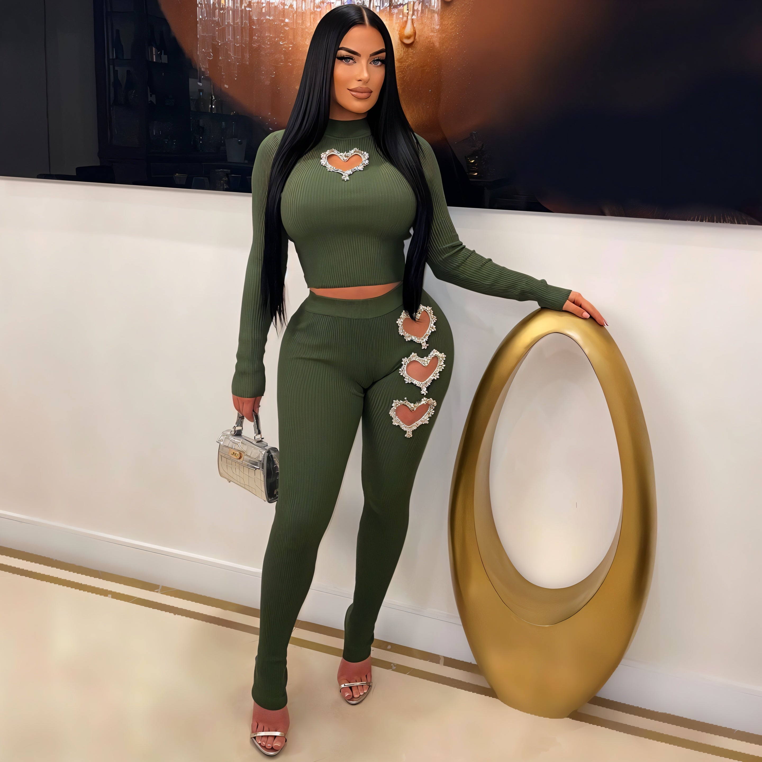 ESME Verschönertes Herz Ausschnitt Set