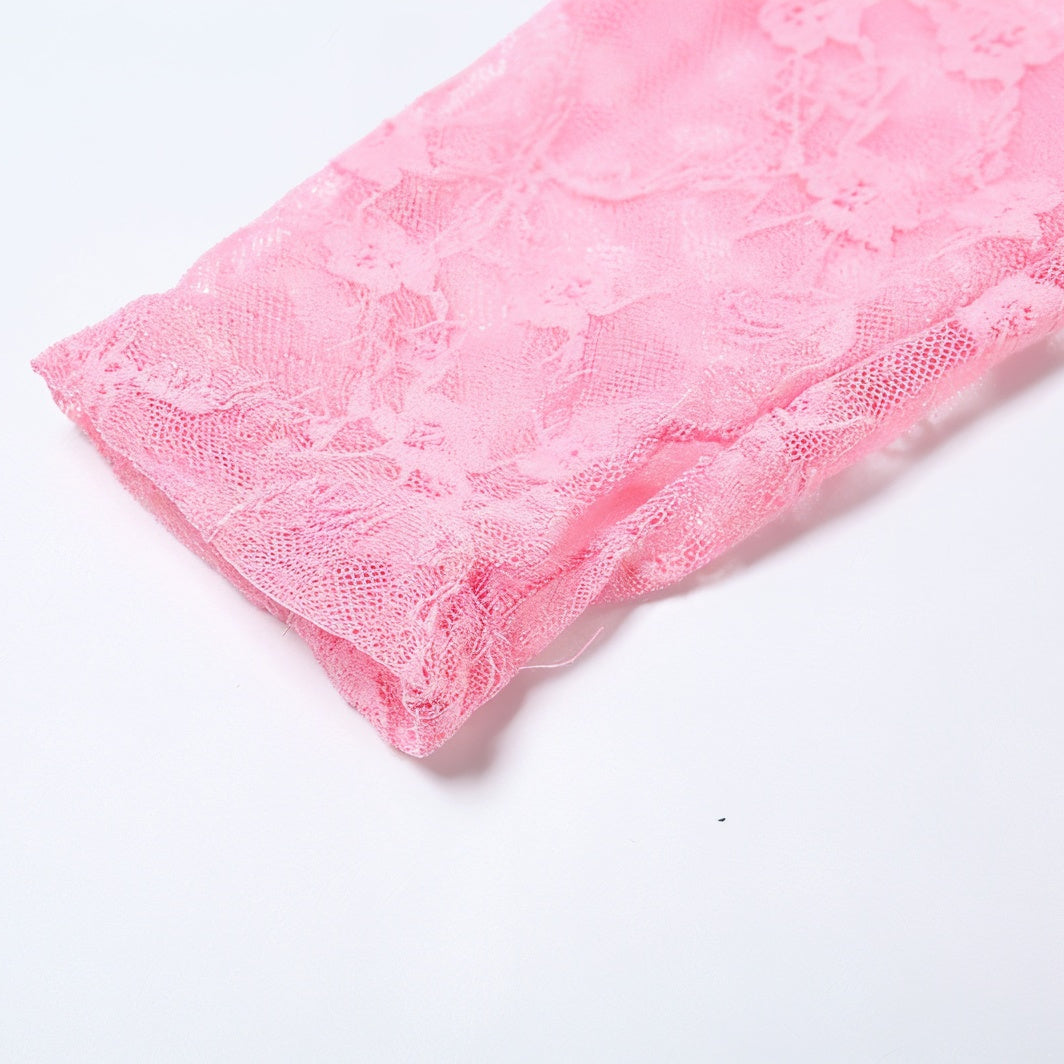 ELINA Jumpsuit mit Spitzenbändern