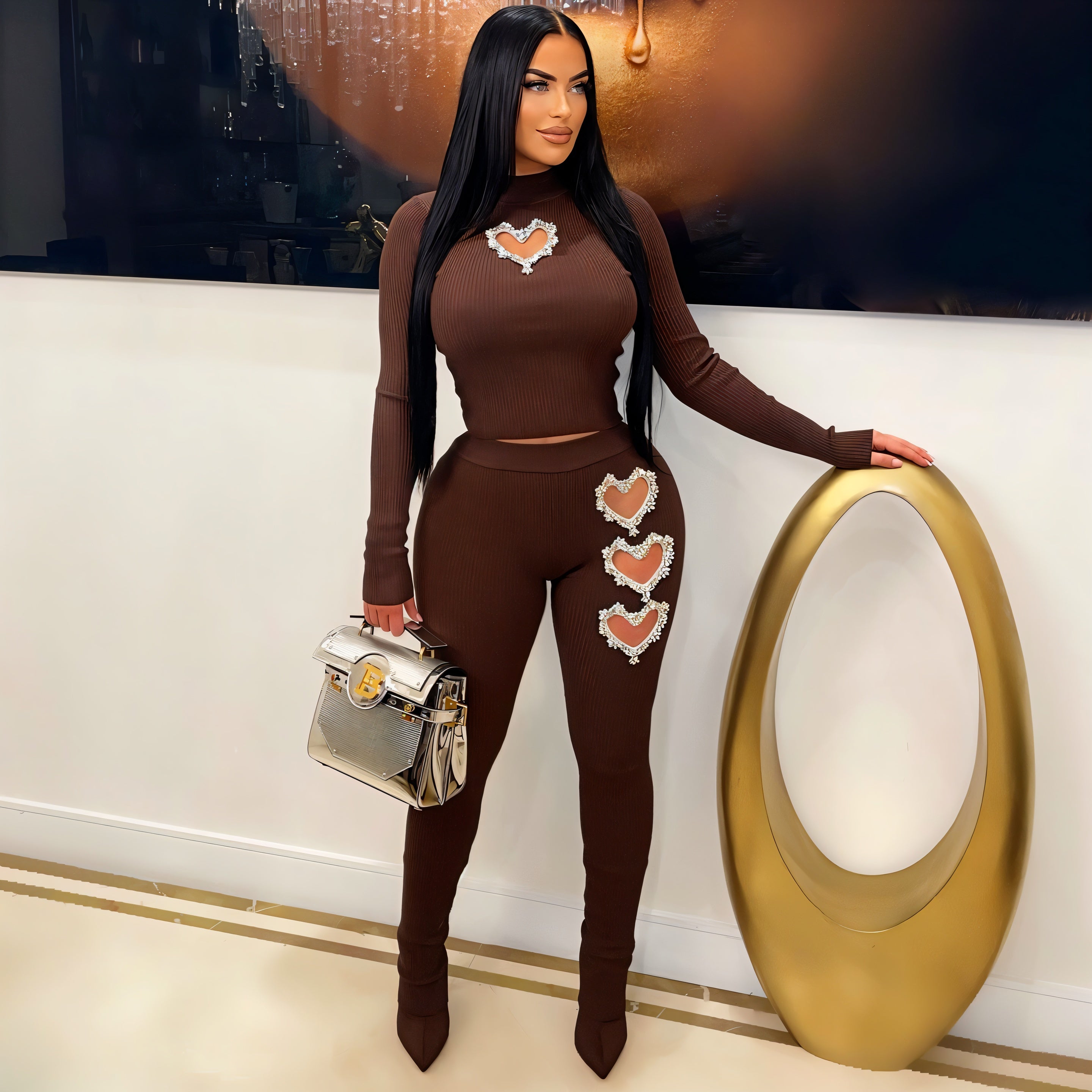 ESME Verschönertes Herz Ausschnitt Set