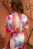 Braylen | Robe Franka - mit blauen und rosafarbenen Mustern
