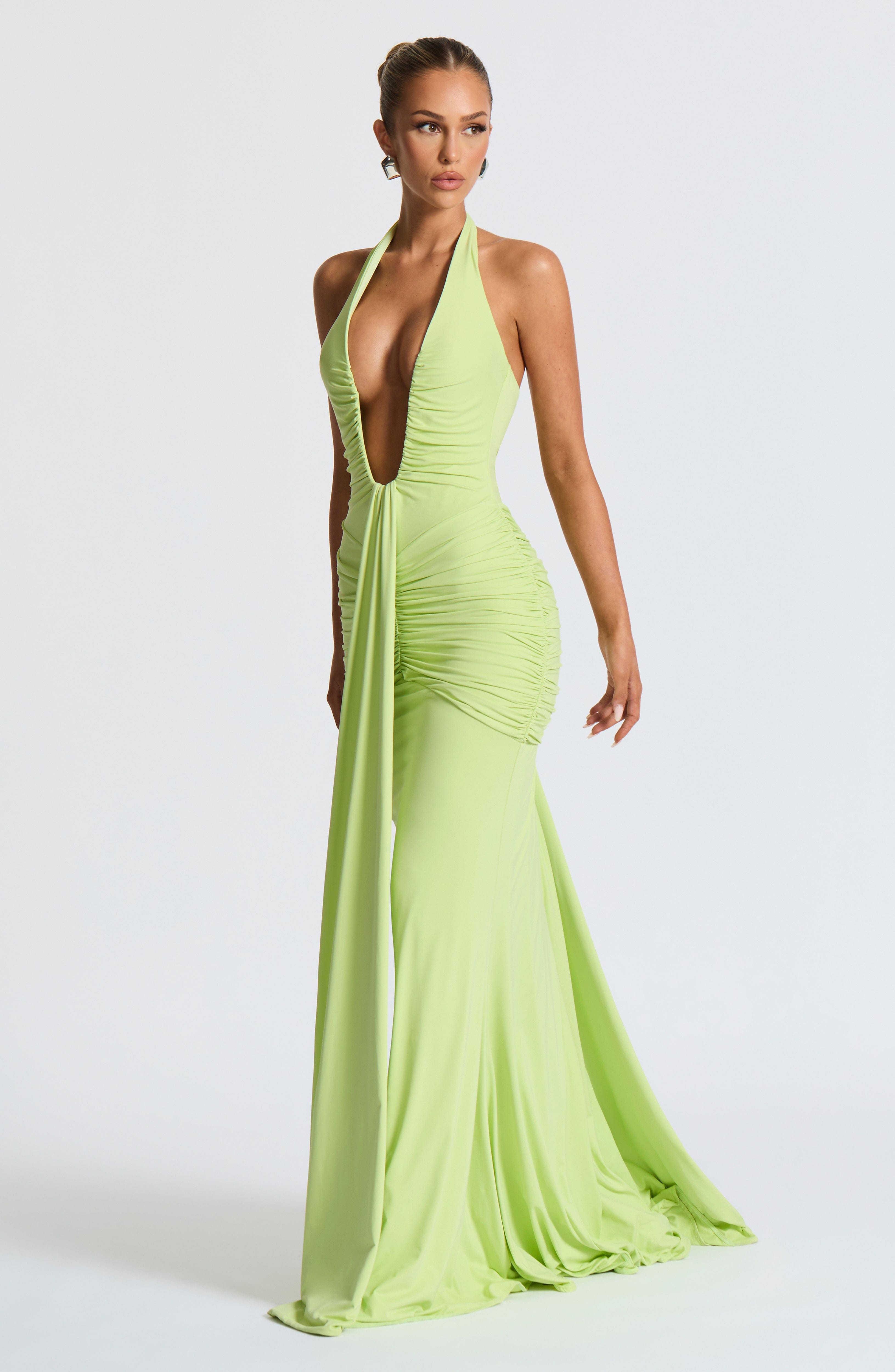 Rosetta | Maxikleid - Limette