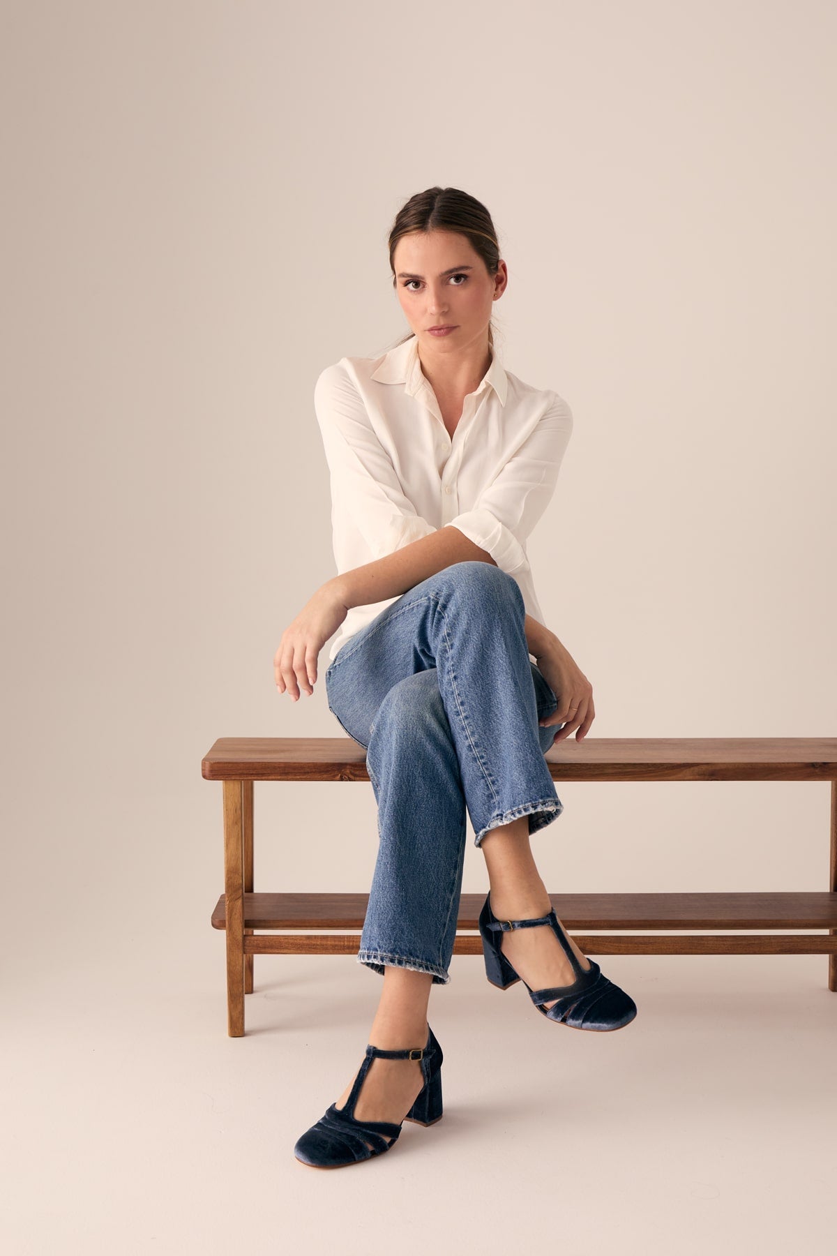 Tatiana | Aitana Samt Indigo