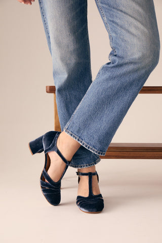 Tatiana | Aitana Samt Indigo