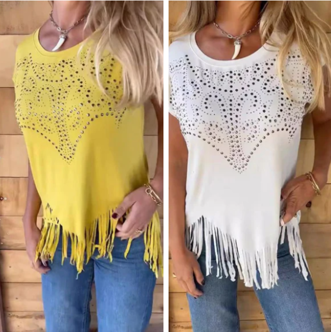 Lynne | Unifarbenes, kurzärmeliges Damen-T-Shirt