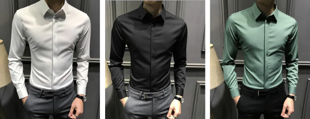 Devin | Knitterfreies Herrenhemd mit Knopfleiste