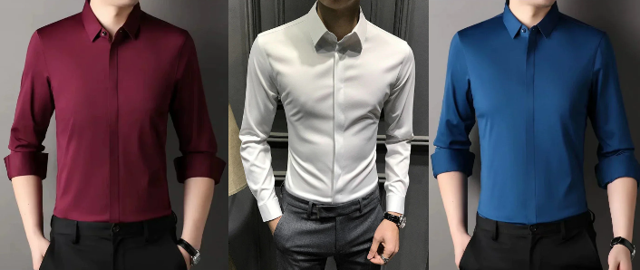 Devin | Knitterfreies Herrenhemd mit Knopfleiste