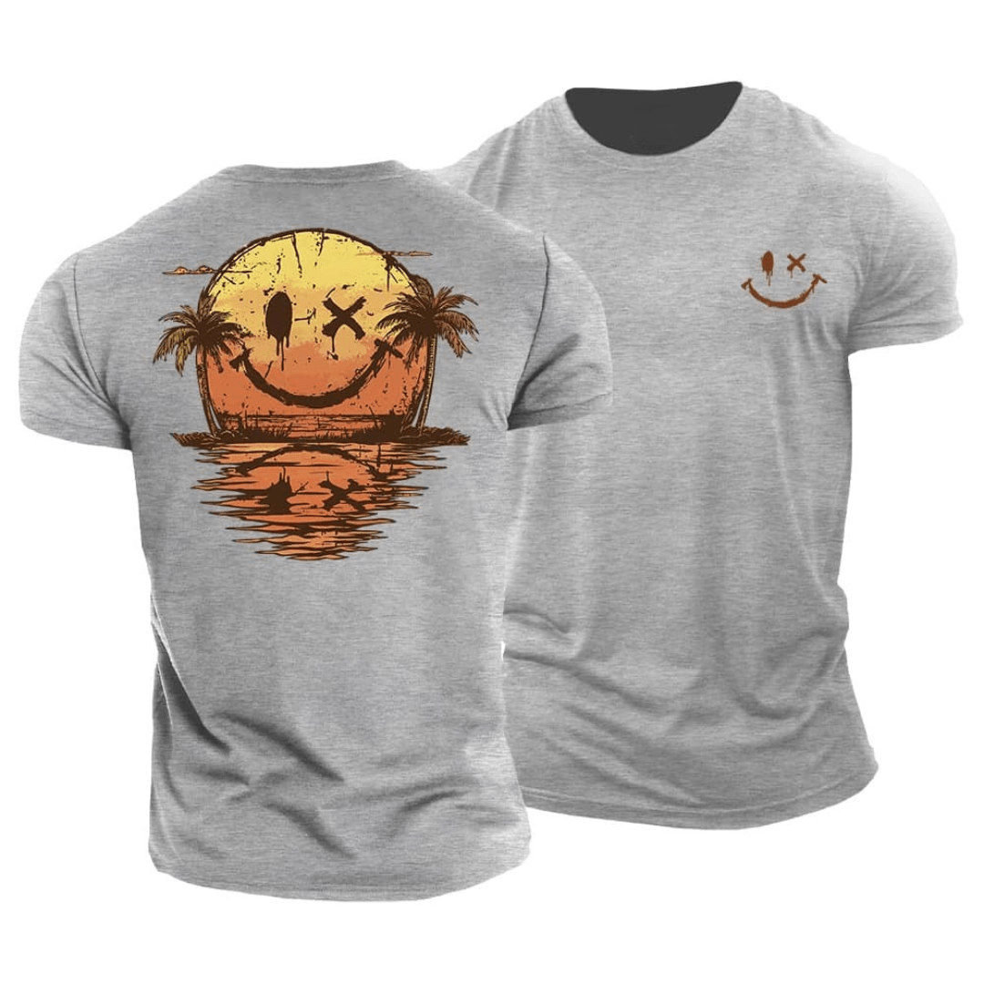 Hubert | Sommerliches Smiley Meer T-Shirt