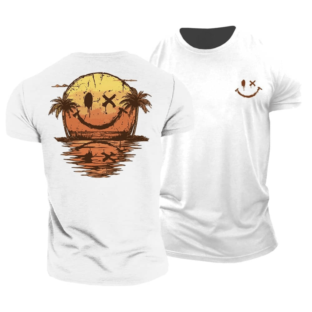Hubert | Sommerliches Smiley Meer T-Shirt