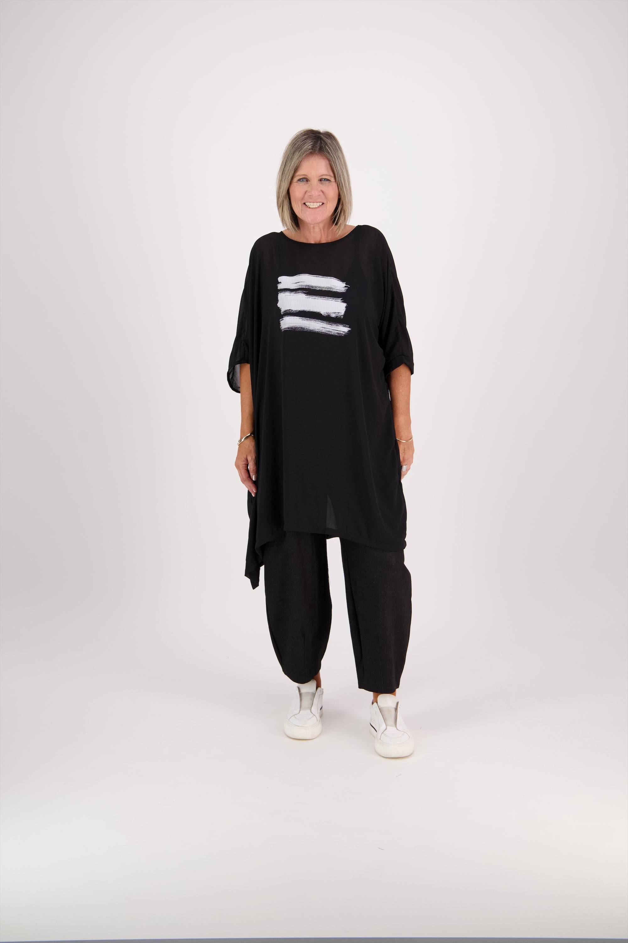 Nevada | Cropped Cargo-Denimhose mit Stretch