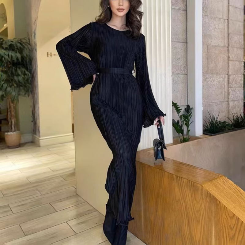 Christina | Neues elegantes Kleid mit ausgestellten Ärmeln