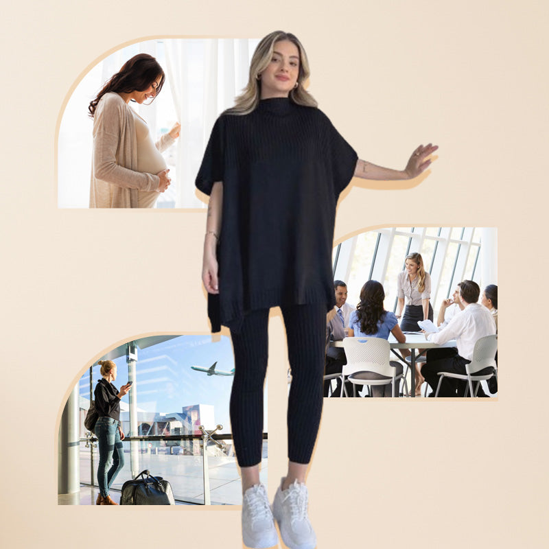 Lena | Zweiteiliges Damen-Set aus Stretch-Strick