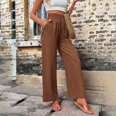 Daleyza | Damenhosen mit elastischem Hohenbund und lockerer Passform