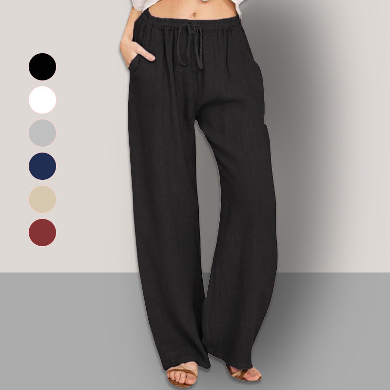 Mira | Weite Leinenhose für mühelose Eleganz